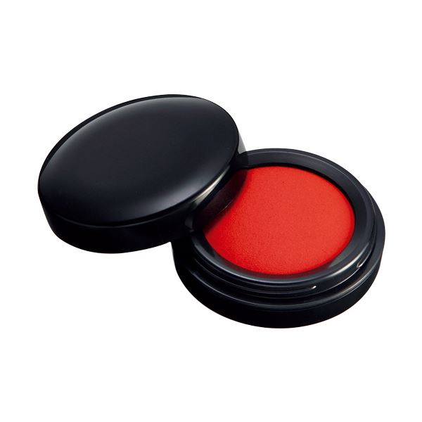 (まとめ) シヤチハタ 朱肉 エコス 30号 直径32mm MG-30EC 1個 (×30セット)