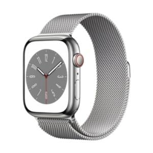 Apple Watch Series 8 GPS+Cellularモデル 45mm MNKJ3J/A [シルバーステンレススチールケース/シルバーミラネーゼループ]