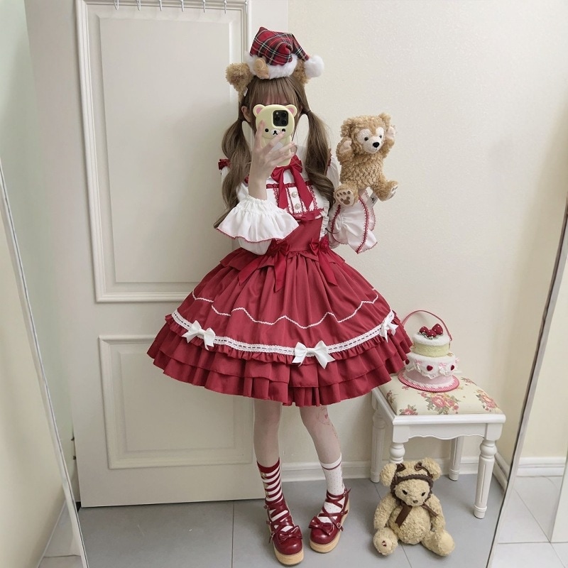 Lolita正規品新作秋冬ワンピースロリータ可愛いプリンセススカート大童jsk女子ケーキスカート