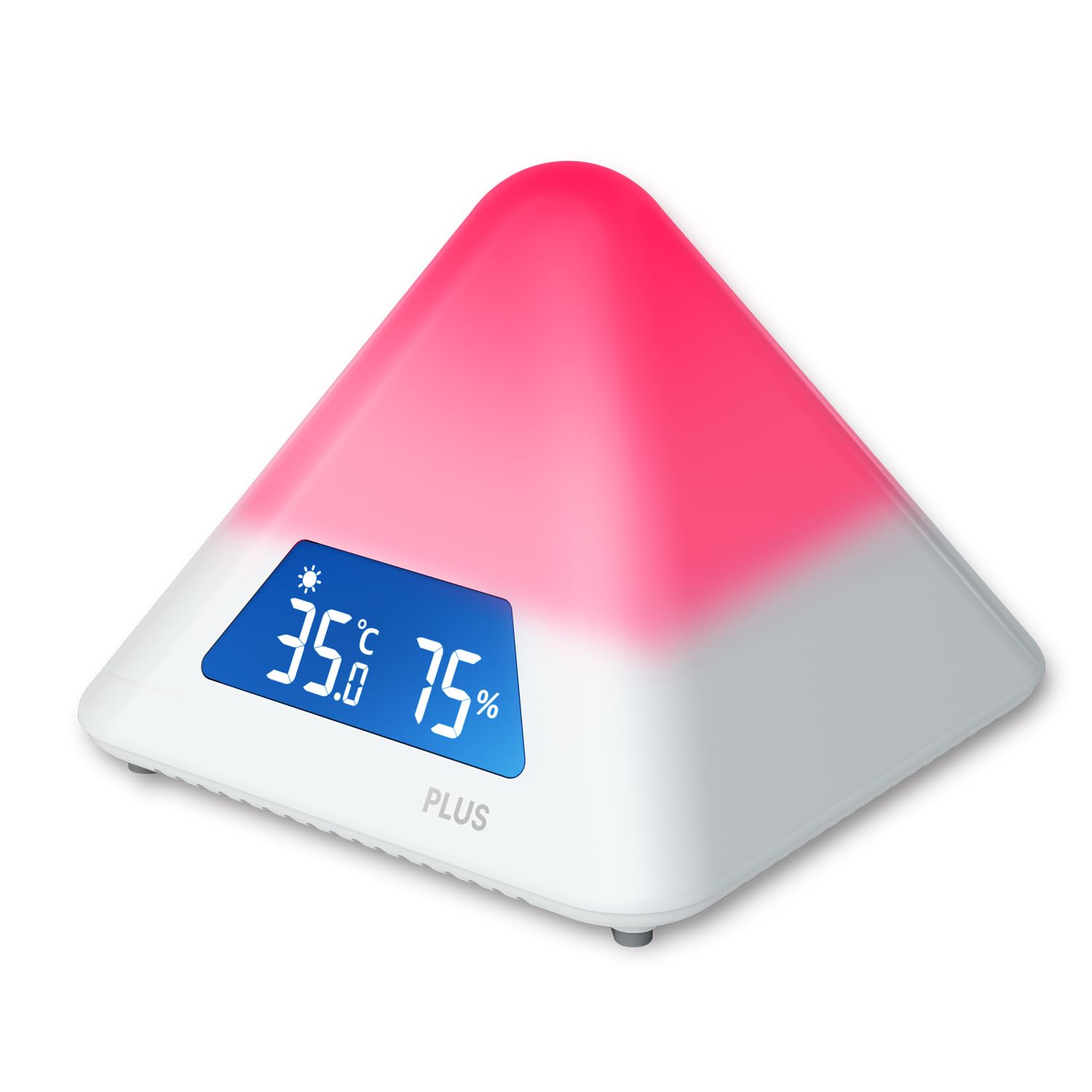 温度湿度計 猛暑 熱中症対策 温湿度LEDアラーム 色でお知らせ カラー通知 4段階警告 (夏・冬切替可能) AT-TH03 538162