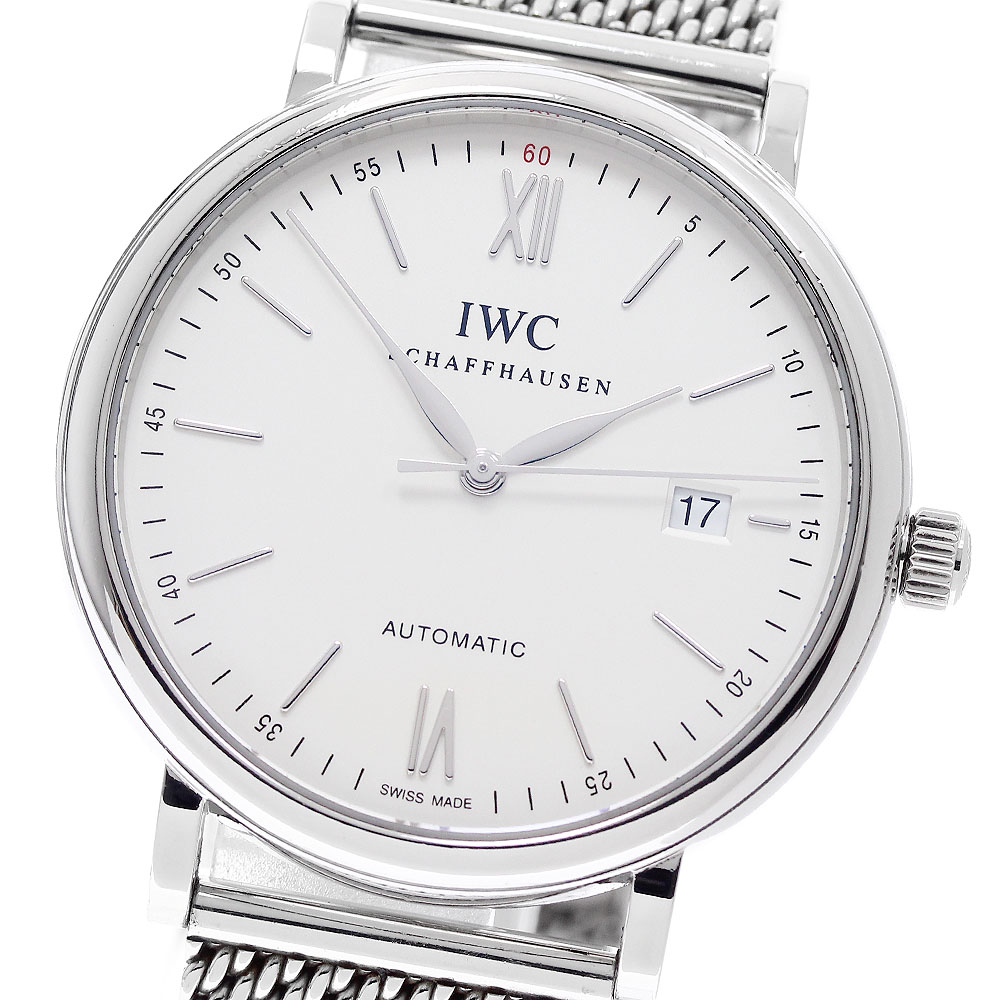 IWC IWC SCHAFFHAUSEN IW356505 ポートフィノ デイト 自動巻き メンズ 保証書付き_958552【中古】