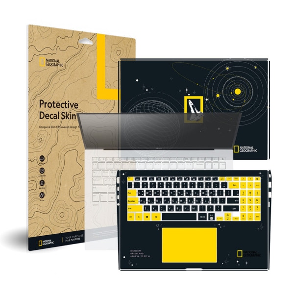 LG gram16 16ZD90P ナショナルジオグラフィック 外部保護フィルム デカールスキン