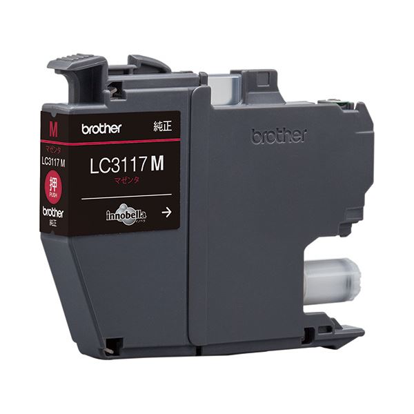 （まとめ）ブラザー インクカートリッジ マゼンタLC3117M 1個 (×3セット)