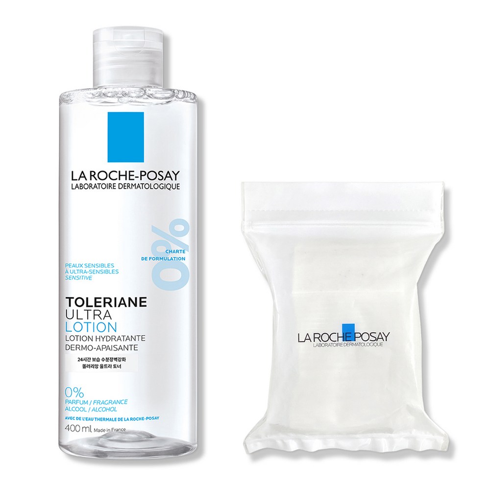 ラロシュポジェ レラリアン ウルトラローション 400ml + 化粧綿 30枚
