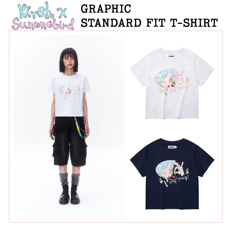[KIRSH X SUNONEBIRD]グラフィックスタンダードフィットTシャツ2COLOR
