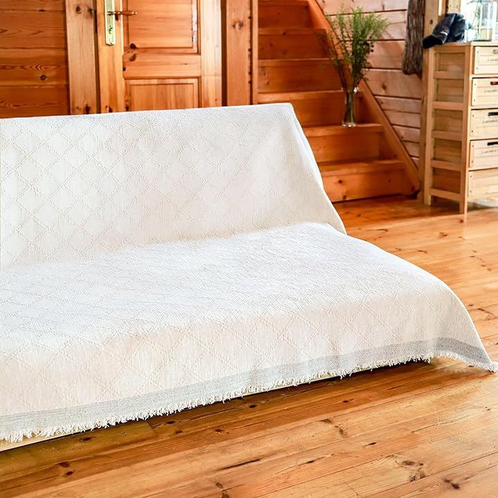 ソファの汚れもう怖くないピタッとずれにくい 撥水 マルチカバー ソファーカバー (ベージュ, 180x230cm)