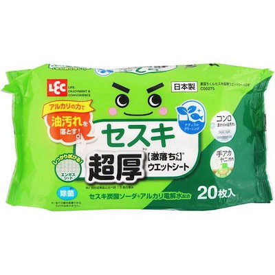 他サイト： 激落ちくん セスキ超厚ウエットシート 20枚 レック C00275の商品画像