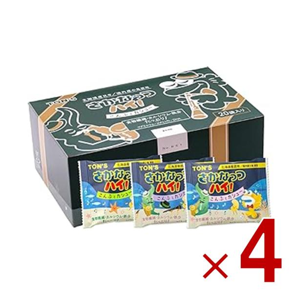 東洋ナッツ さかなっつハイ！こんぶとカシュー お菓子 おかし お子様 カルシウム ナッツ 小魚 小分け 個包装 4個