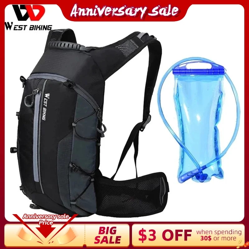 West Biking-サイクリング,アウトドアスポーツ,ハイキング用のポータブル防水バッグ