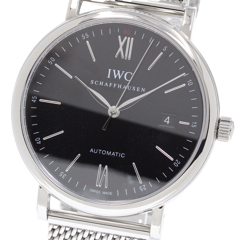 IWC IWC SCHAFFHAUSEN IW356506 ポートフィノ デイト 自動巻き メンズ 保証書付き_957871【中古】