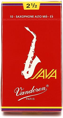 サイズ：2.5 バンドーレン アルトサックスリード JAVA RED:2-1/2(10枚入)SR26