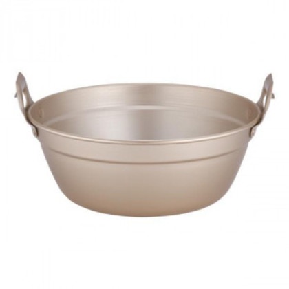 アカオアルミ しゅう酸アルマイト 段付鍋 39cm ADV1039