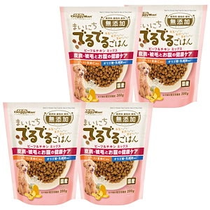 ドギーマン まいにちでるでるごはん 皮膚・被毛とお腹の健康ケア 200ｇ×4袋セット(ドッグフード)