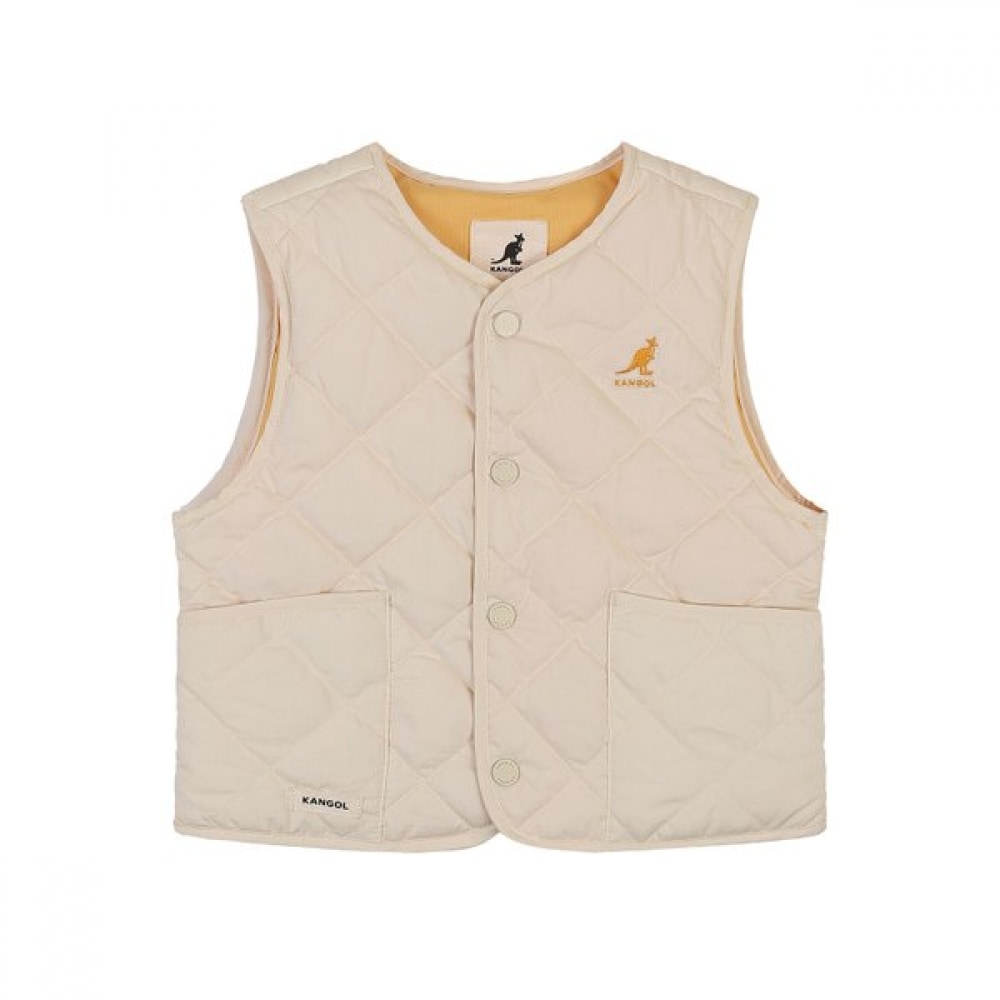 KANGOL KIDS ライトパディッドベスト アイボリー SA 0A01