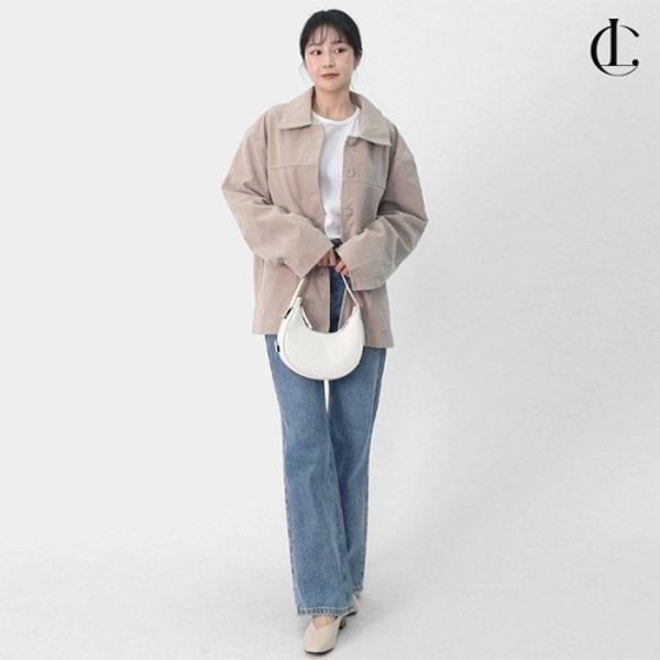 女性の春の変わりやすいアウタースエードシャツチョア特大ボックスジャケットLBAU002