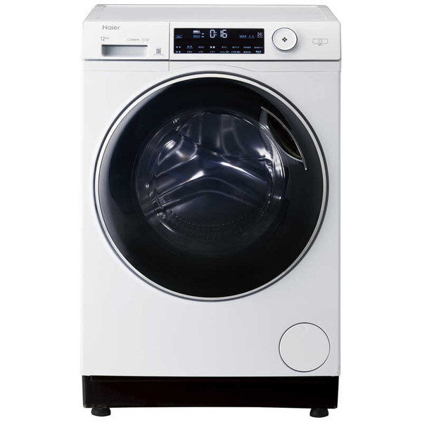 JW-TD120SA-W ドラム式洗濯機 (洗濯機12.0kg/乾燥機能無) 左開き