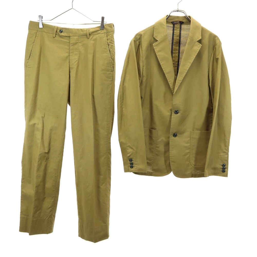 ミスターグッドマン パートナーズ 日本製 スーツ 上下セットアップ M ブラウン系 Mr.GOODMAN&PARTNERS テーラードジャケット メンズ