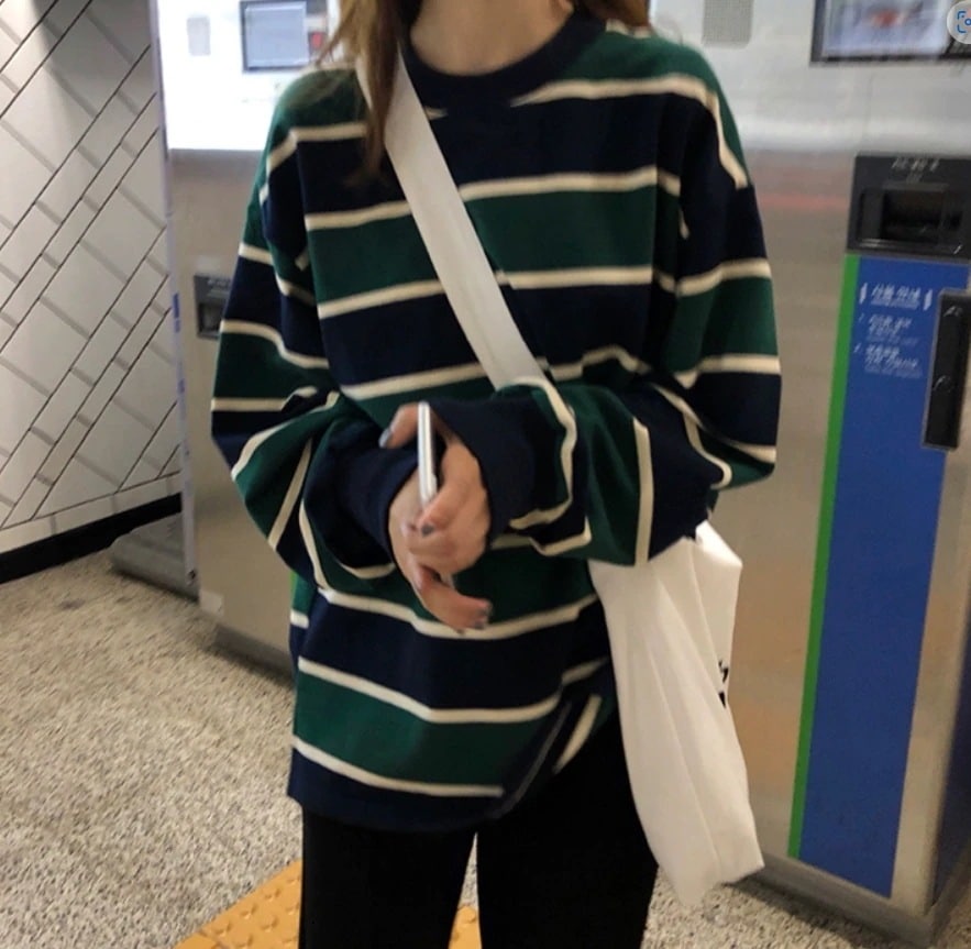 レディース トップス プルオーバー 長袖 ドロップショルダー ラウンドネック ストレート 伸縮性 かわいい 大人可愛い カジュアル おしゃれ かっこいい レトロ こなれ感 ラフ メンズライク