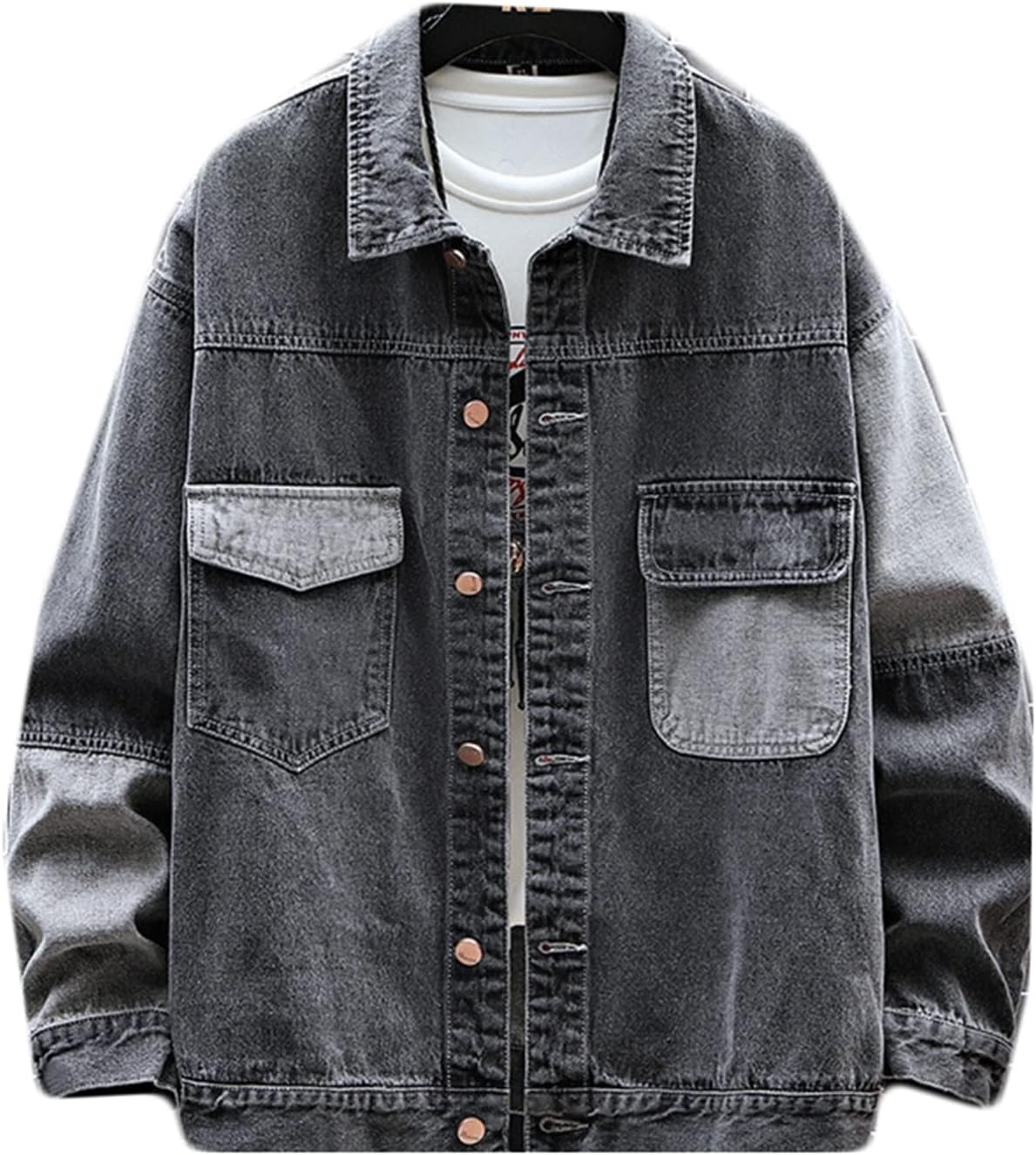 ジャケット デニム メンズ ライトアウター gジャン ブルゾン ジャンパー ビッグシルエット お洒落 カジュアル 体型カバー 着心地よい ファッション 旅行 お出かけ ショート丈