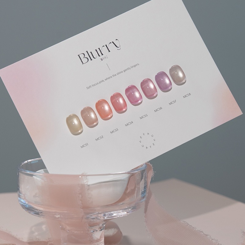 [FAUVE] 【Blurry】 Magnet Gel collection [8色 セット] チークブラッシャーの澄んだ発色をマグネットで表現しました