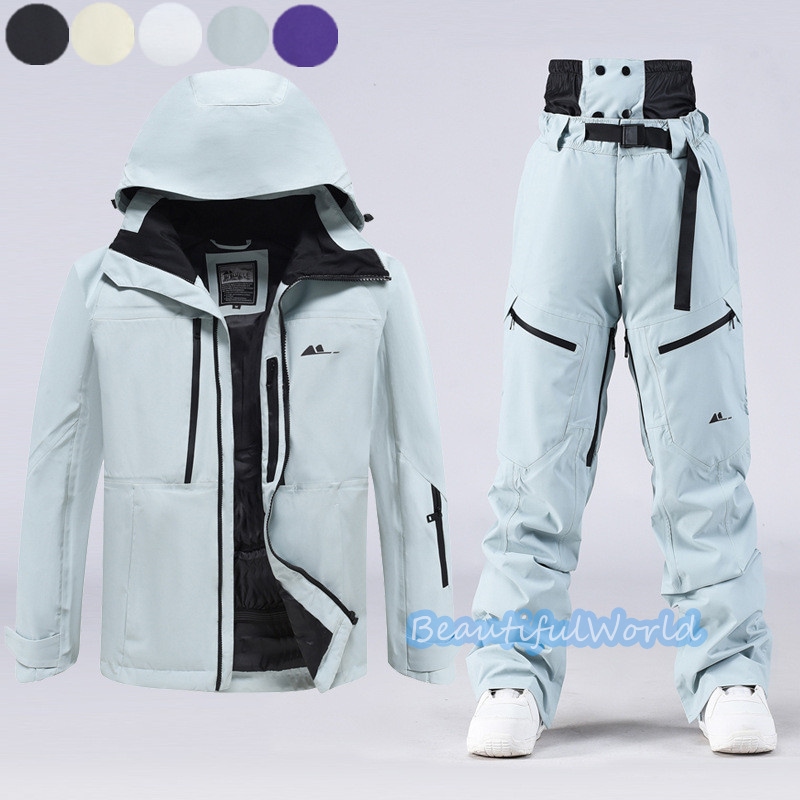 スノーボードウェア 上下セット スキーウェア メンズ レディース セットアップ 男女兼用 スノボウェア スノーボード ジャケット パンツ 撥水防風 保温 雪遊び 暖かいH61