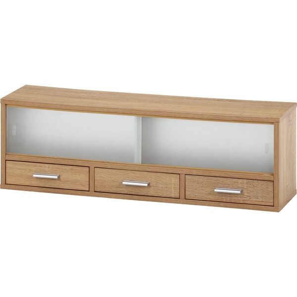 不二貿易 52182 カウンター上収納サージュ 90幅 NA ナチュラル