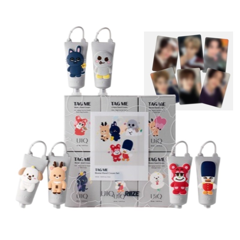 x RIIZE バイオームタグミーハンドクリーム30mlx 6種セット/フォトカード贈呈