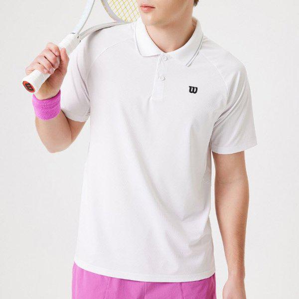 半袖Tシャツ JQS W241001TPS41-WHT 男性用半袖ピケポロシャツ