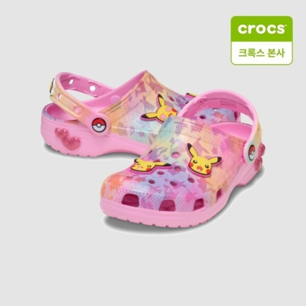 クロックス 子供靴 ピカチュウ ピンク クラシック クロッグ 211229-90H