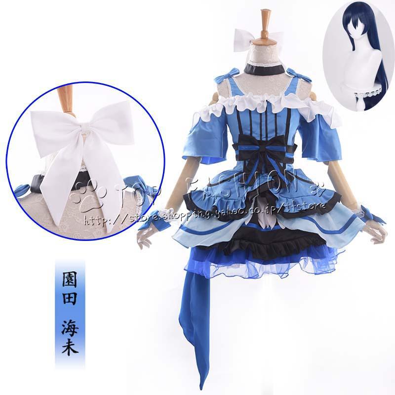 LoveLive2 KiRa-KiRa Sensation ラブライブ 園田 海未 そのだ うみ 打歌服 応援服 コスプレ衣裝 クリスマス ハロウィン 変装 仮装 文化祭