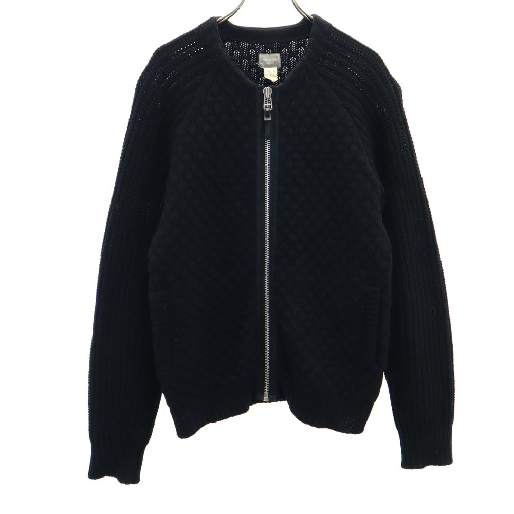 ウール ニットジャケット S ブラック メンズ