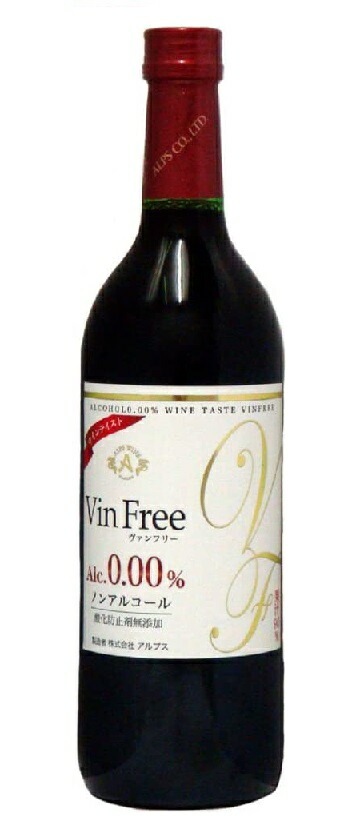 【送料無料】【ノンアルコールワイン】長野県 アルプス ヴァン フリー 赤 0.00％ 720ml12本その他