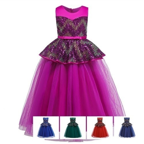 150ロングドレス160七五三キッズドレス発130子供ドレス5色ワンピース12 母の日-0003545