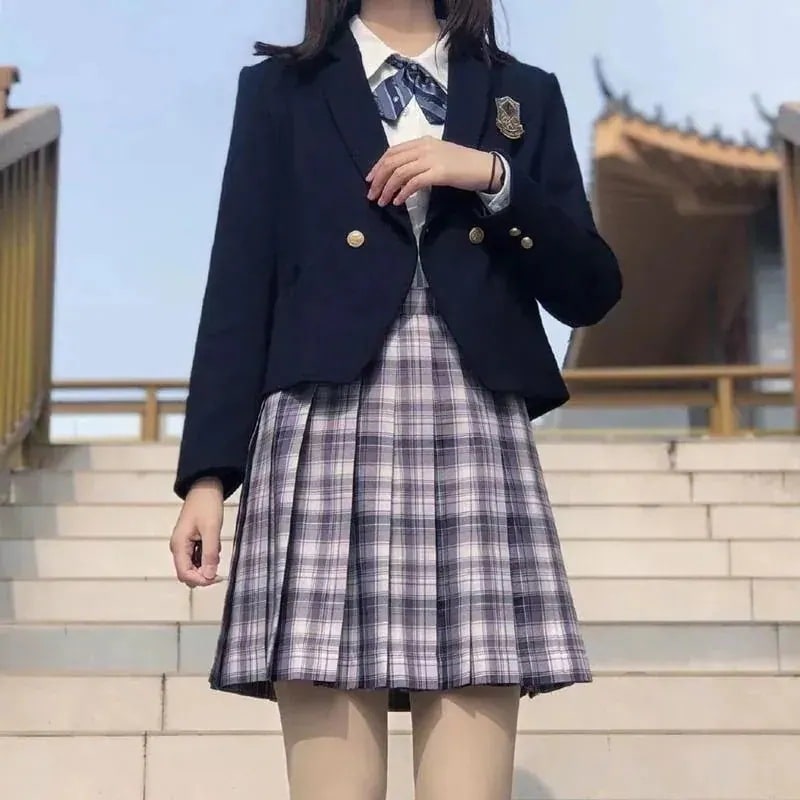 【即納】店舗お勧め!ジャケット 冬アウター 韓国風 日本制服ブレザープレッピースタイル秋ショートJKノッチカラー長袖ソリッドベーシックジャケット スーツ 春トレンチコート