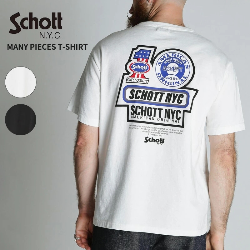 ショット Schott メンズ 半袖Tシャツ メニーピーシーズTシャツ ロゴTシャツ 7826134012