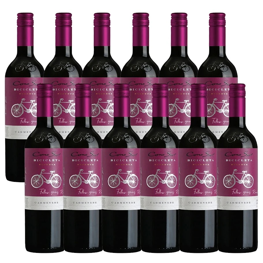 【ケース販売】 コノスル カルメネール ビシクレタ レゼルバ 750ml12本 [チリ/赤ワイン/辛口/フルボディ] 【北海道沖縄県東北四国九州地方は必