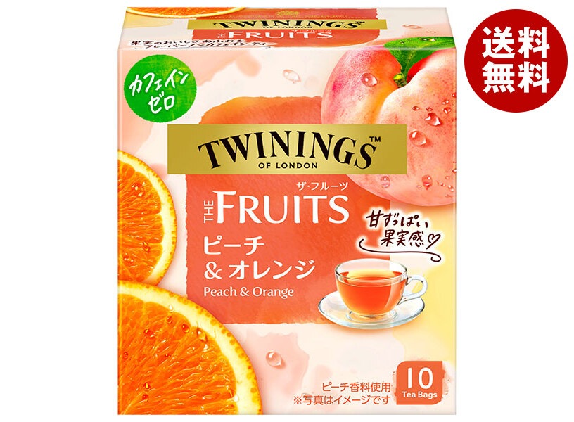 片岡物産 トワイニング THE FRUITS(ザ　フルーツ)ピーチ&オレンジ 10袋＊24個入＊(2ケース)