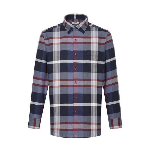 起毛イージーケア ラージチェック カジュアルシャツ レギュラーフィット__DLW3SHCL132N1