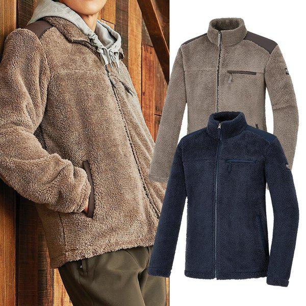 メンズ登山冬フリースジャケットフリース保温ブークレジャンパーファムポア(男) KRJ6740M