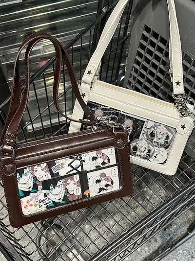 Qoo10] 痛バッグ 缶バッジ入れ 痛バ 推し活 ぬ