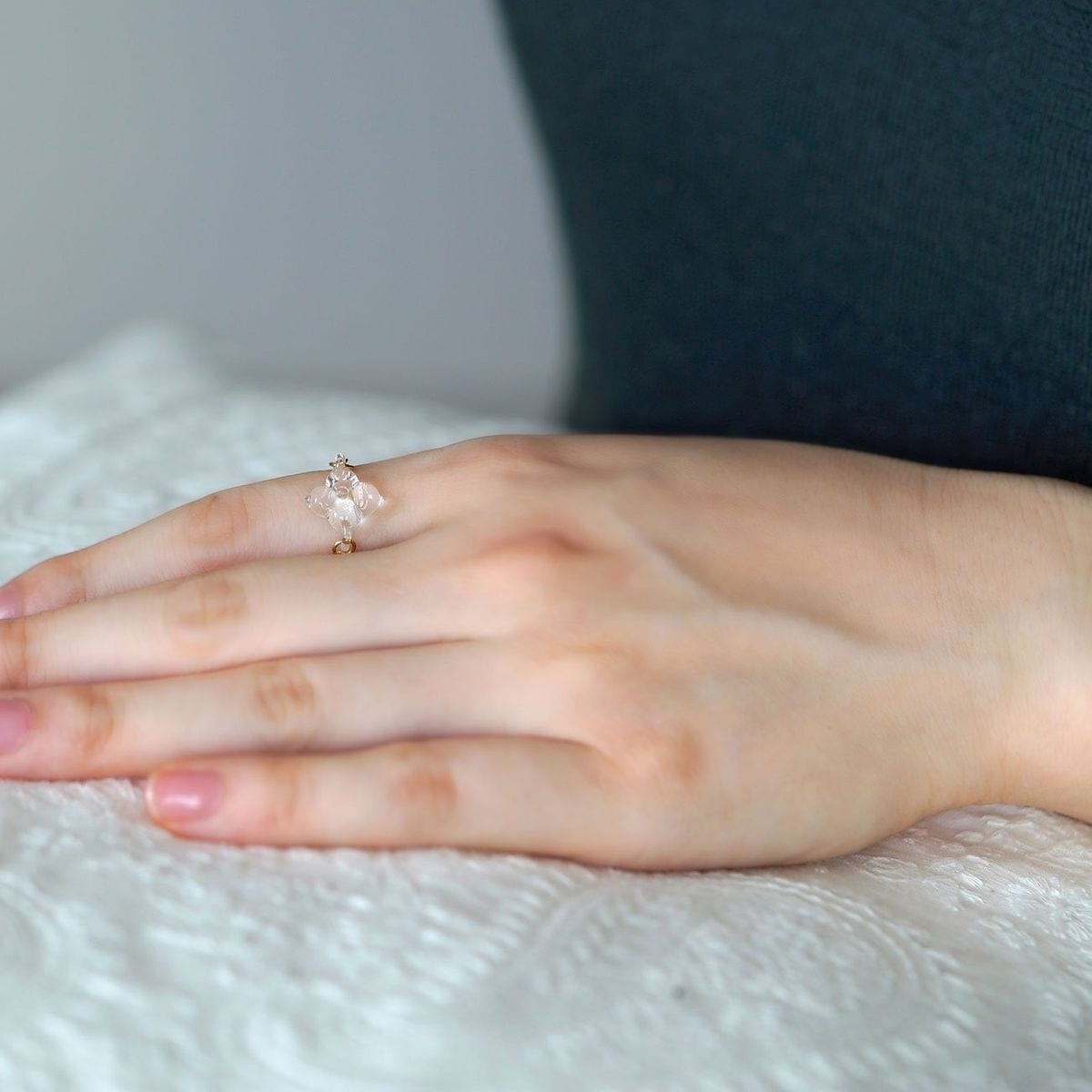 【公式ショップ】HARIO リング　ホワイトフラワー