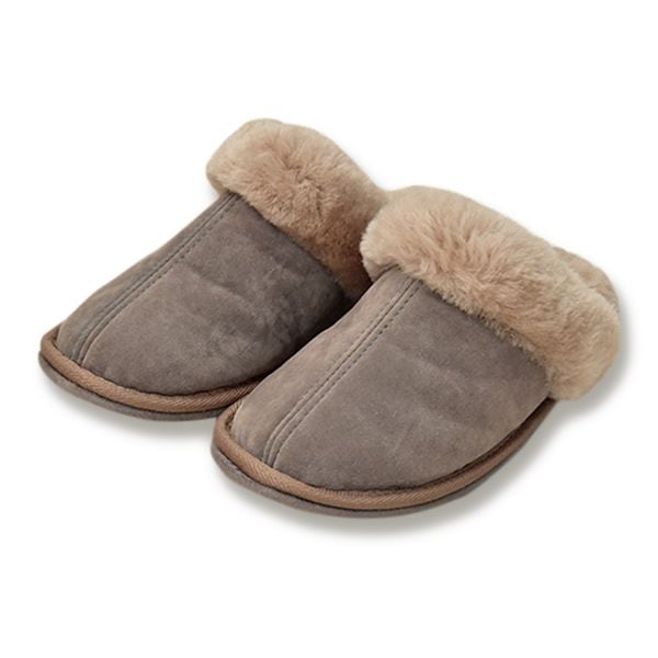 ムートンスリッパ グレージュ Lサイズ