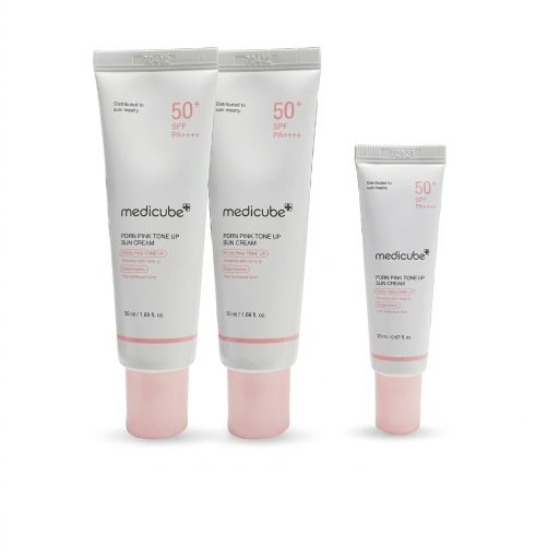 PDRN ピンク トーンアップ サンクリーム 50ml 2個 + 20ml セット SPF50+ PA++++