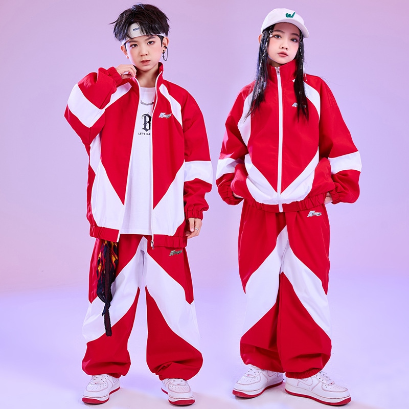 2026 ストリートダンス ボーイズ パフォーマンスコスチュームセット小学生 秋の運動会 クラスユニフォームクールでスタイリッシュなパフォーマンスコスチューム