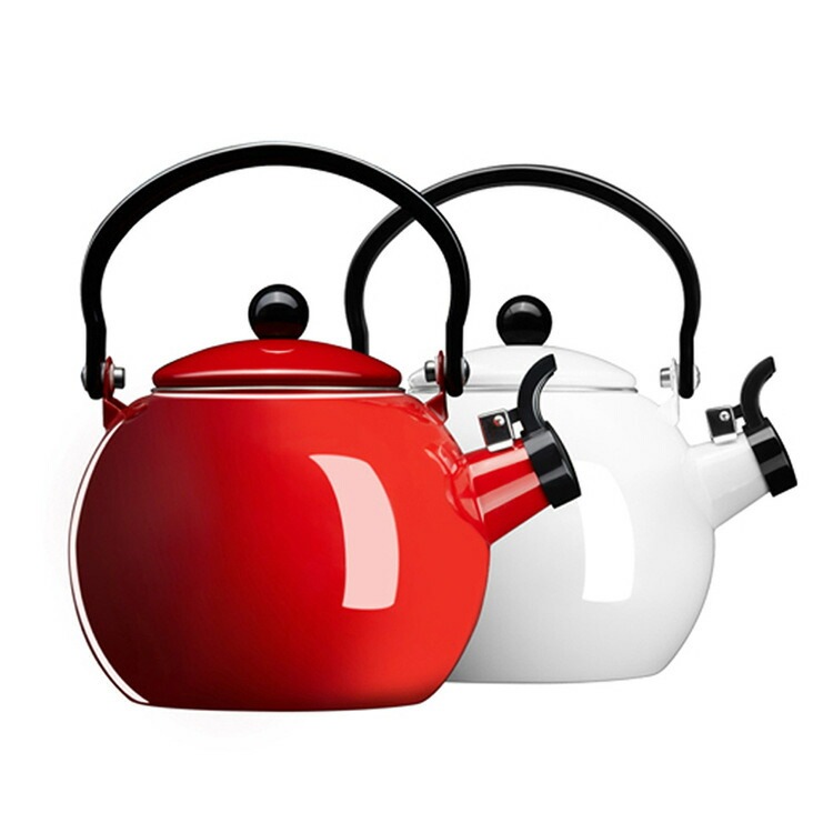 大容量2L 笛吹きやかん エナメルティーケトル 広口デザイン 自動ホイッスル機能 ガス火用/対応 沸騰やかん 家族用 ハンドル付き 口笛ティーポット 頑丈 煮沸可能 おしゃれ キッチン用品