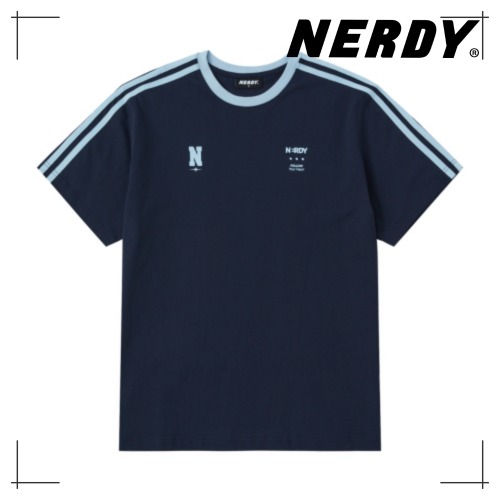 NDY スポーティ NY 半袖 Tシャツ BLACK/CREAM/NAVY