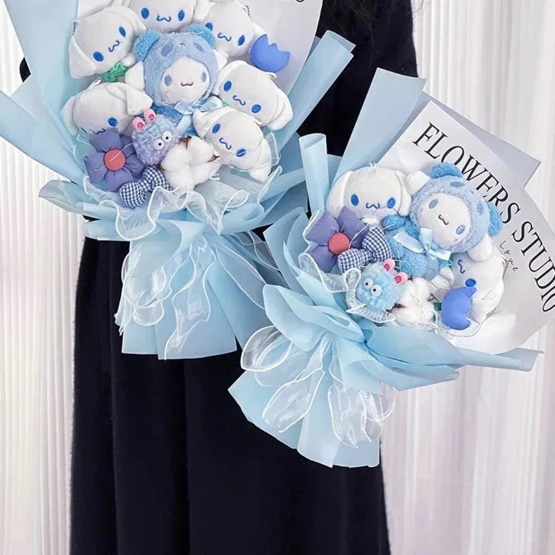 アートフラワーサンリオ【3日出荷】アートフラワー感 彼女へのプレゼント ブーケドール メロディドール シナモンドッグ 女の子への誕生日プレゼント最安値に挑戦！