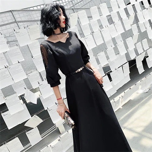 春 パーティードレス 結婚式 ウエディング 大人 成人式 黒 上品 お呼ばれ 食事会 二次会 20代 30代