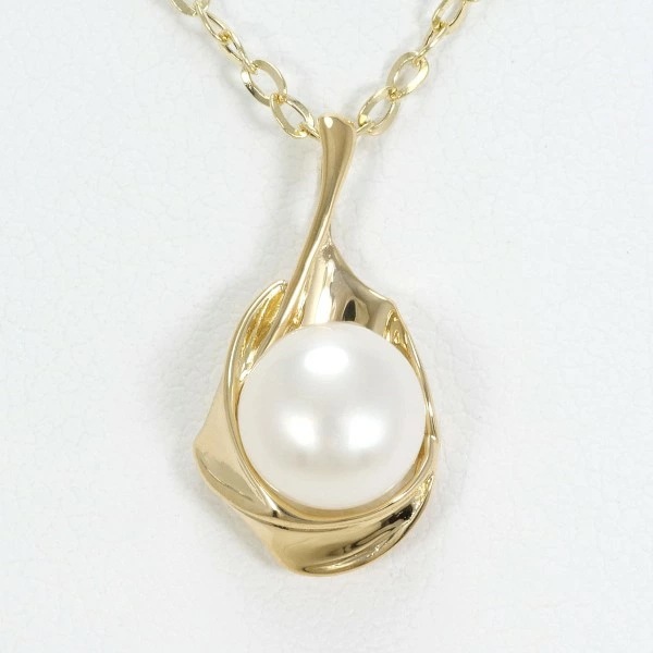 K18 18金 YG イエローゴールド ネックレス パール(真珠) 約55cm ジュエリー 中古