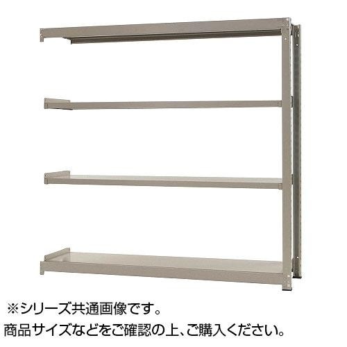 中量ラック　耐荷重500kgタイプ　連結　間口1800奥行450高さ1800mm　4段　ニューアイボリー